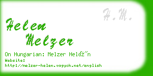 helen melzer business card